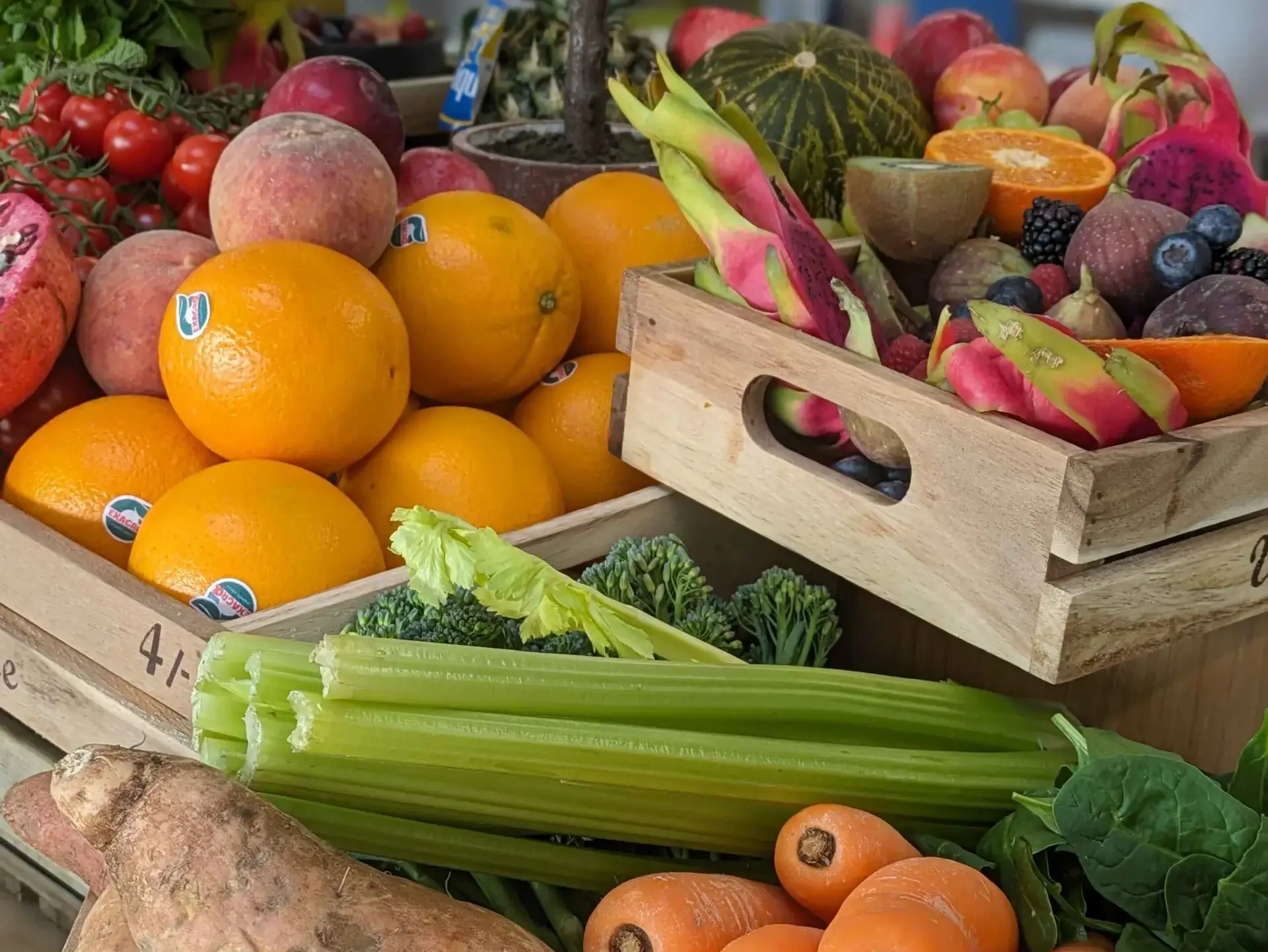 Fresh fruit and vegetables