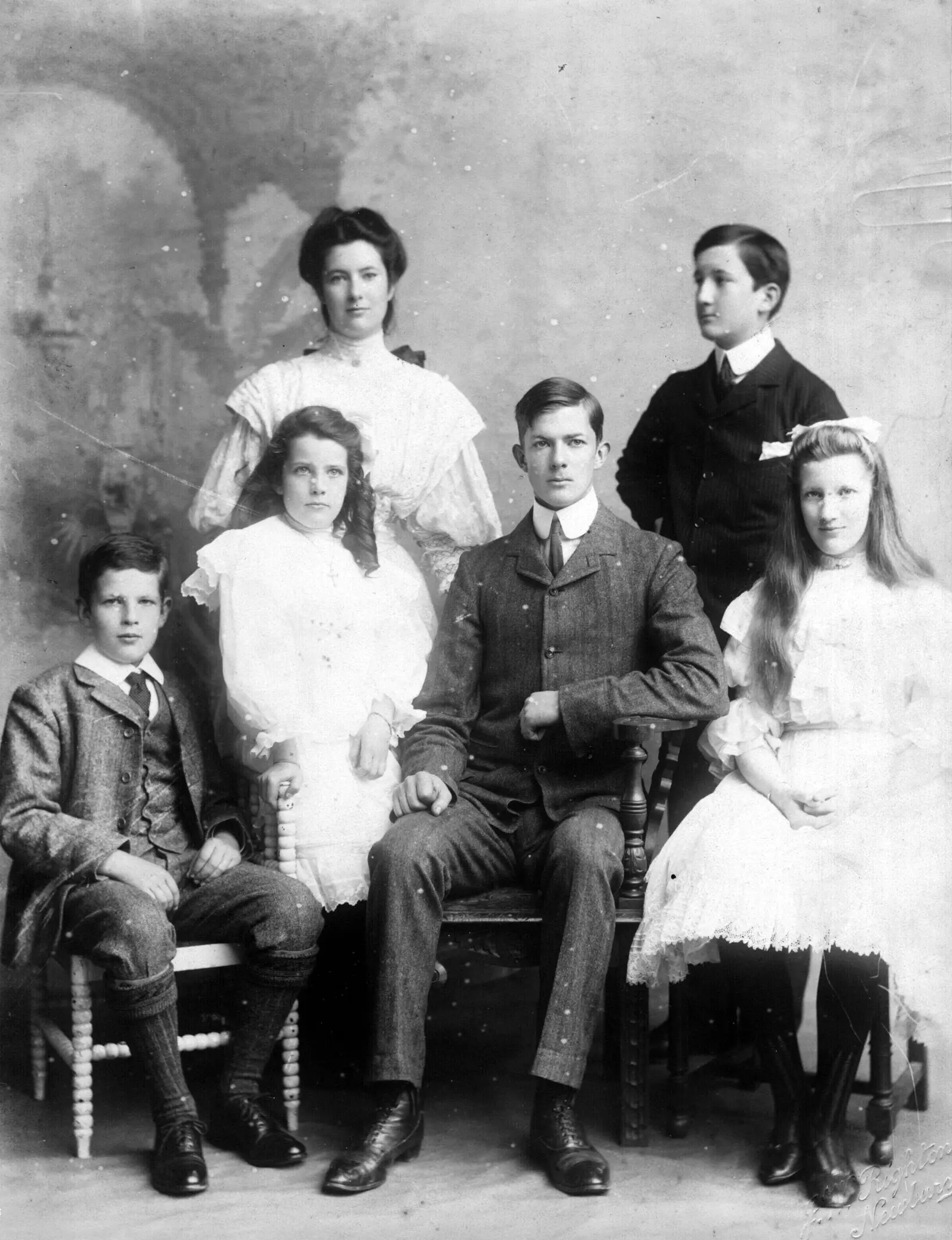 Black and white group portrait