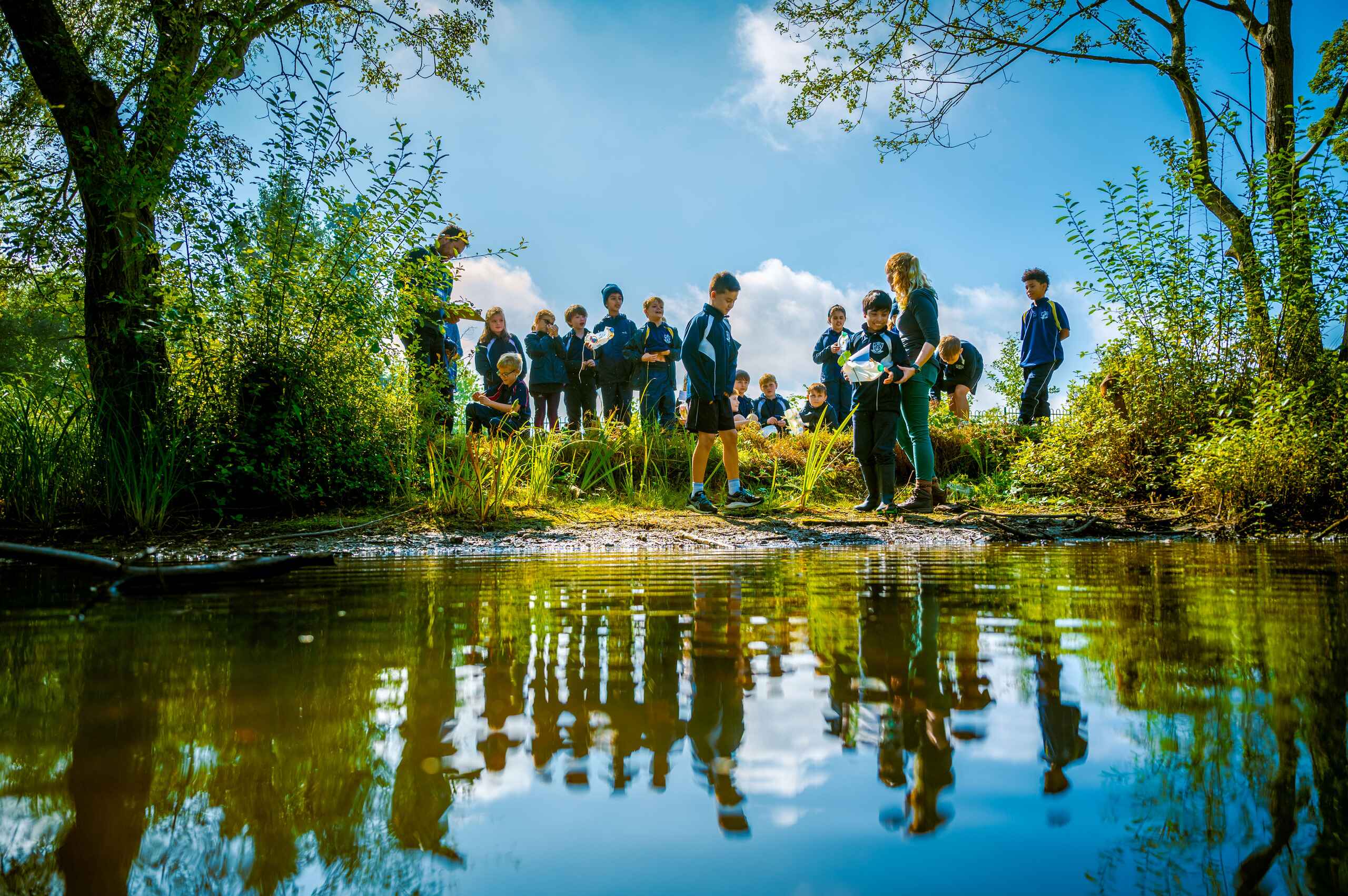 Students at Outdoor Lesson