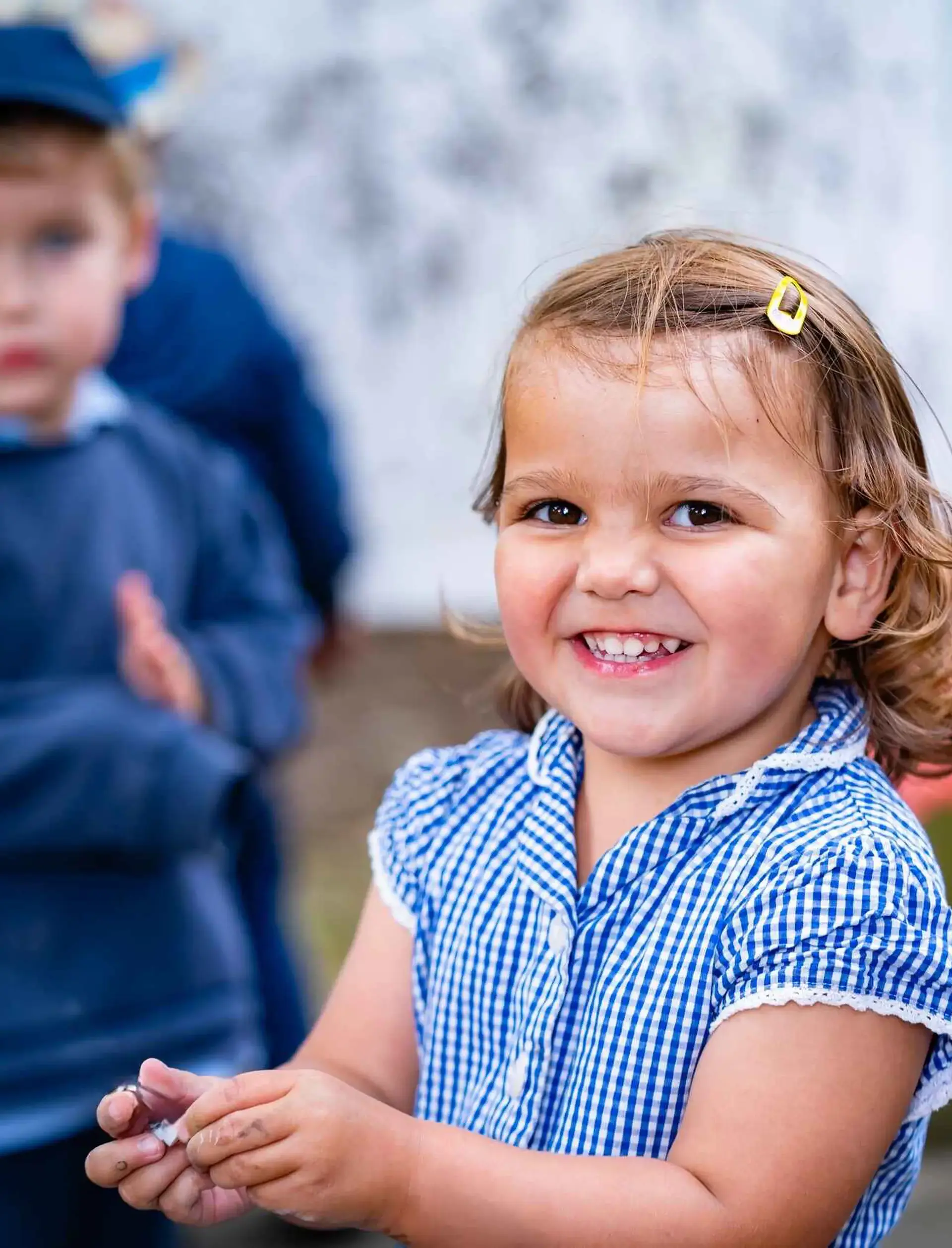 Smiling early years student