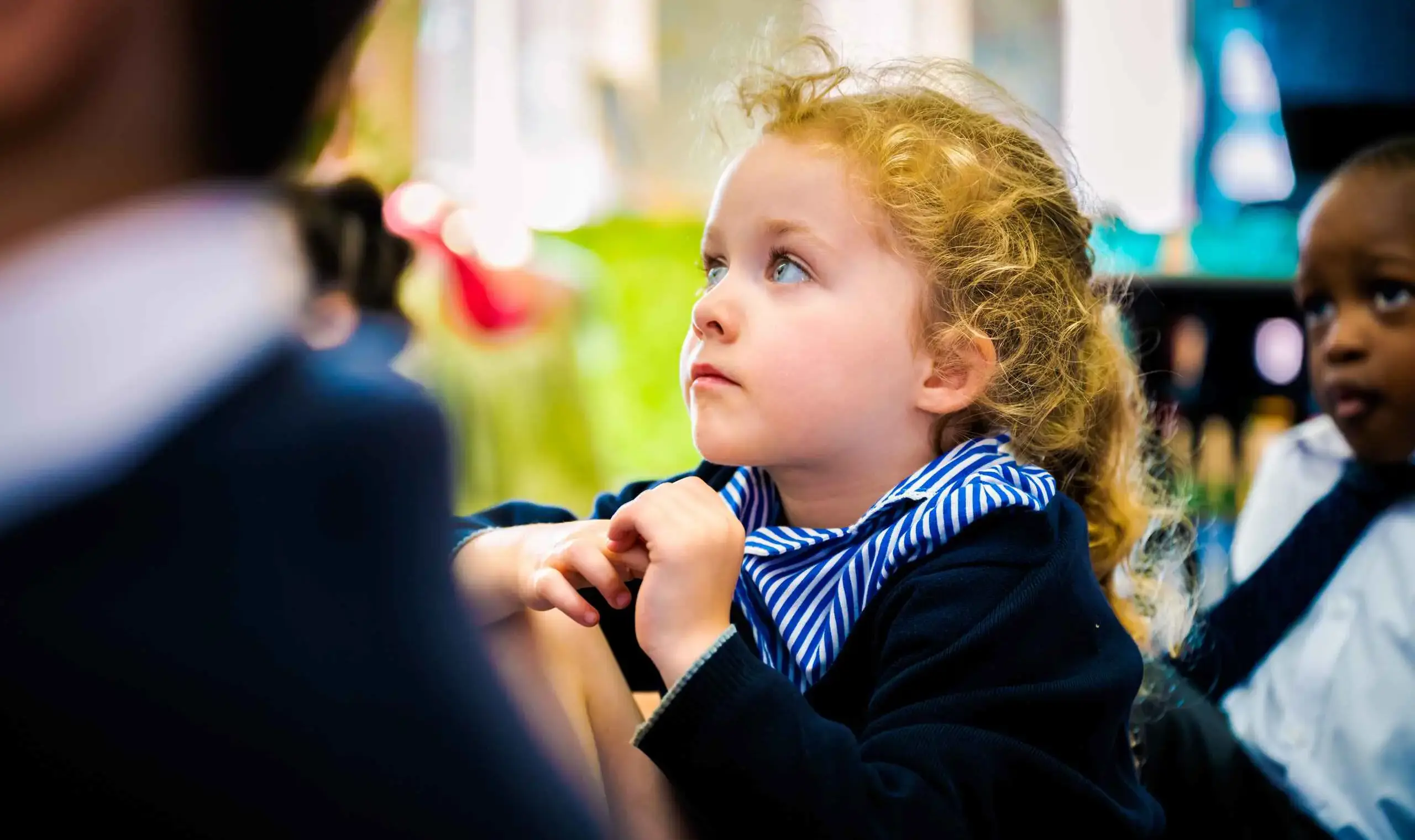 Student paying attention in lesson