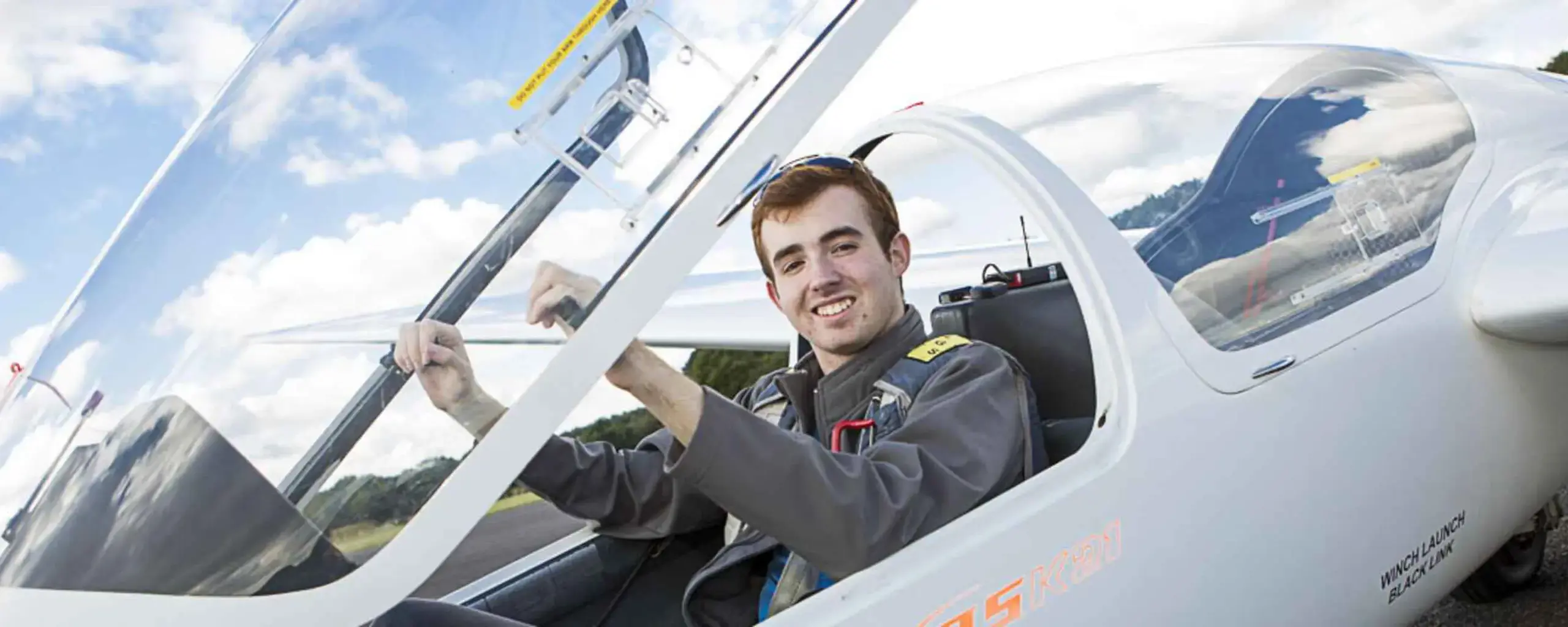 Air Cadet Student in Plane