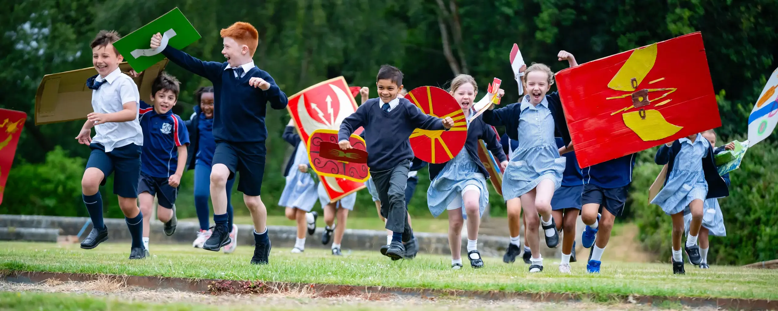 Prep Pupils Reenact Roman Invasion