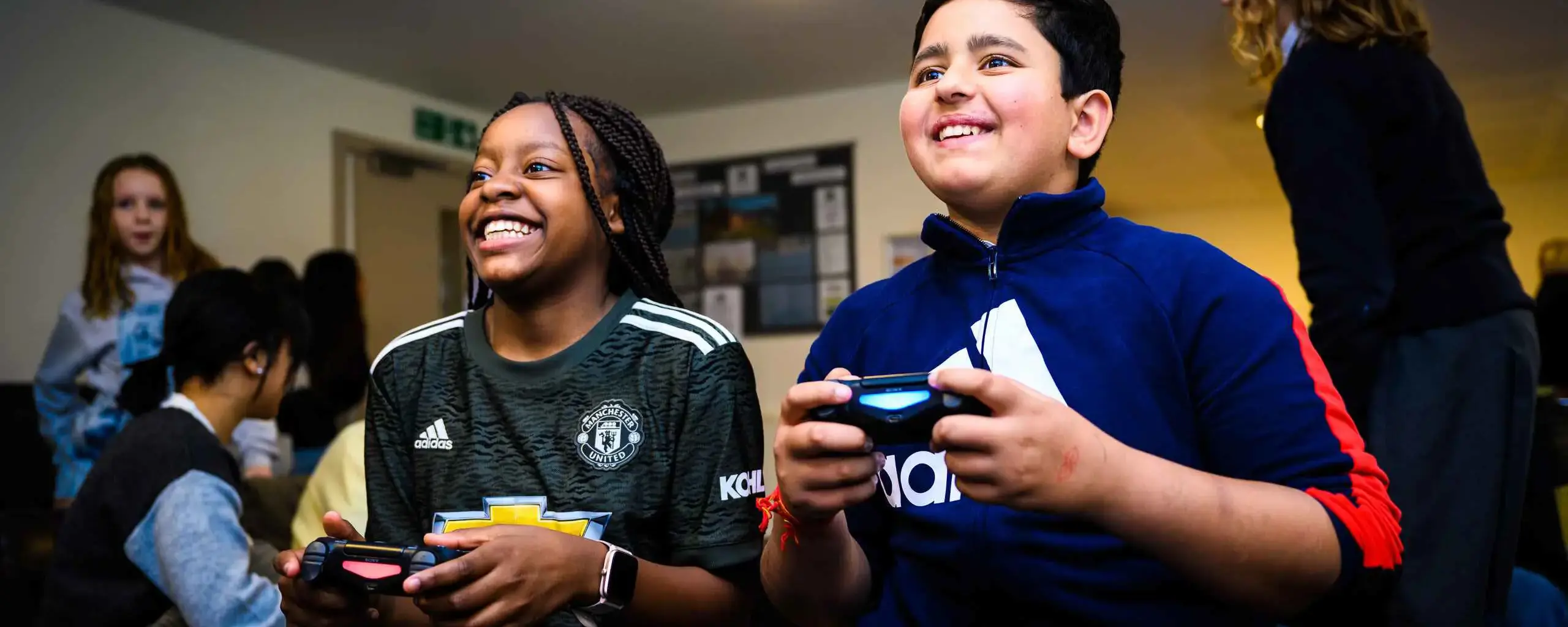 Pupils Playing Games in the Boarding House