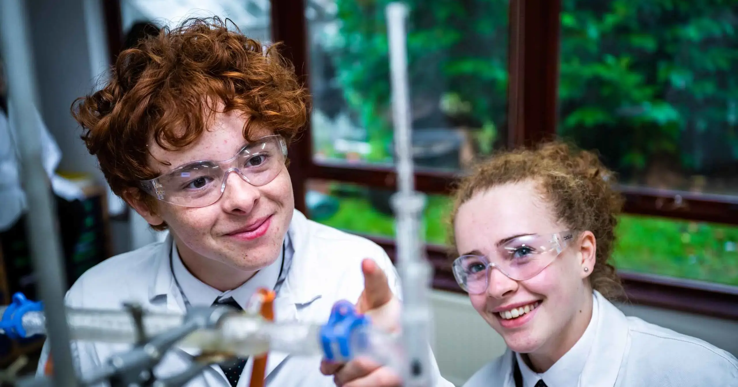 Students in science lesson