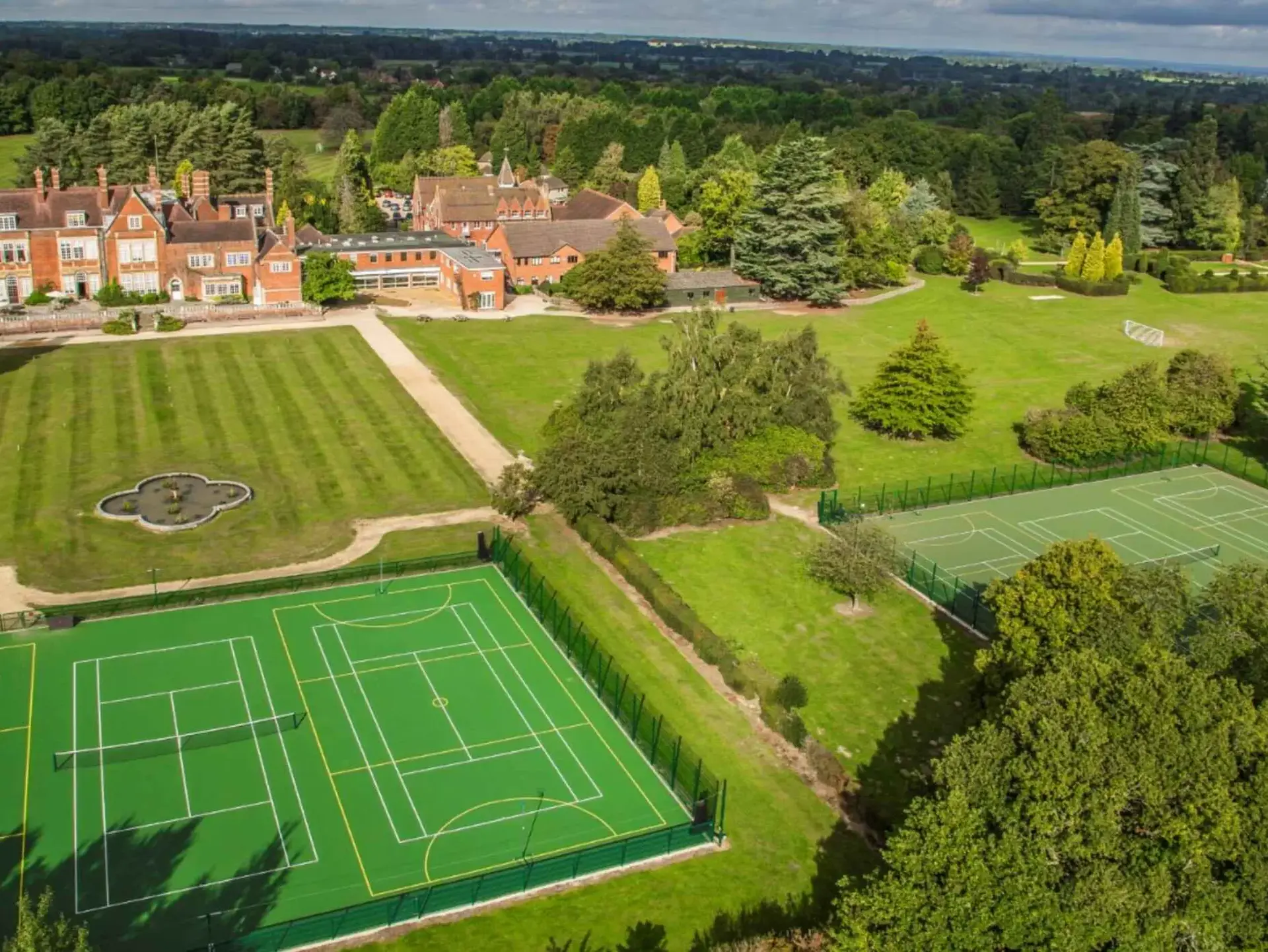 Drone shot of Sherfield