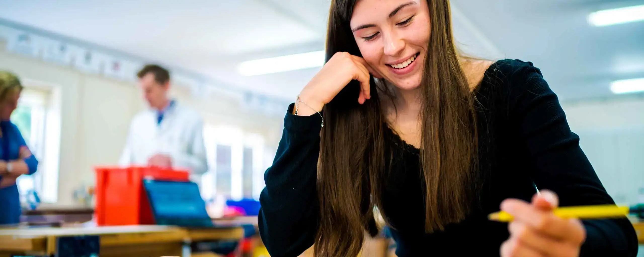 Sixth Form Student during Design and Technology Lesson