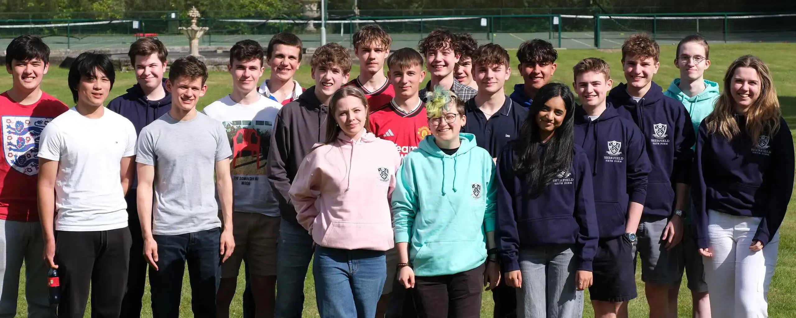 Year 13 Leavers on their last day